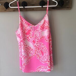 Lilly Pulitzer Pink silk camisole